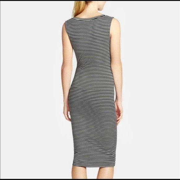Leith Dresses & Skirts - LEITH [NORDSTROM] B&W striped midi dress | S